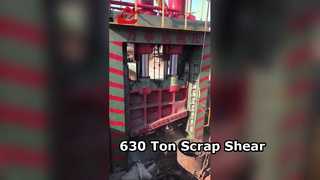 เครื่องตัดไฮดรอลิกแบบใหม่กำลังสูง 630 ตัน สำหรับรีไซเคิลเศษเหล็กขนาดใหญ่