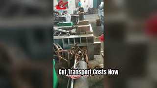 เครื่องบอลเลอร์โลหะแบบไฮดรอลิก