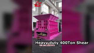 เครื่องตัดเศษภาชนะขนาด 400 ตันแบบกำหนดเองสำหรับลานรีไซเคิลของสวิส