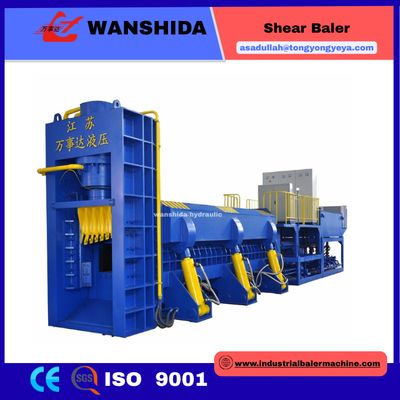 1000 Ton Scrap Metal Shear Baler: 7000x2950mm Bale Chamber,20-30 Tons/Hour Processing Capacity, Ideal For Metal Smelting Plants