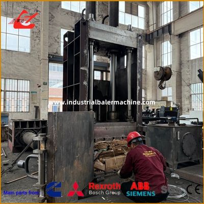 Vertical Paper Baling Machine 100ton Save Storage Space For Compressing Waste Paper