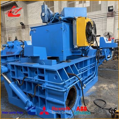 Large 2500KN Metal Baler Electric Solution 60Kw For Scrap Management Requirements With Hand Valve Control