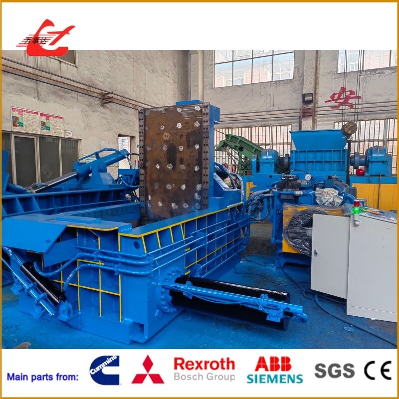 Hydraulic Scrap Metal Baler 3500-4500 Kg/H High Output Turn Out Discharge