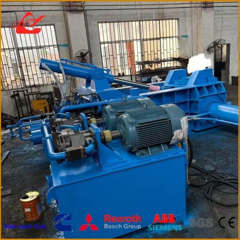 Easy Maintenance Push-Out Tire Wire Baling Press Machine With PLC Control For Better ROI In Tire Recycling Operations