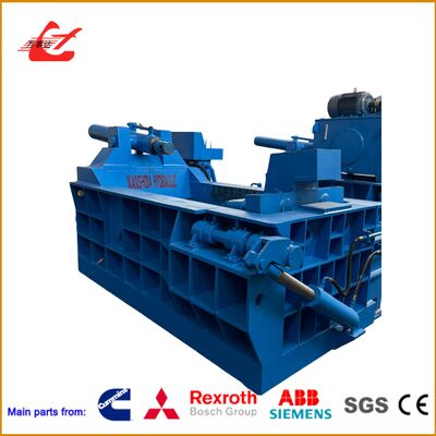 เครื่องบอลเลอร์โลหะไฮดรอลิก 125 ตันสําหรับการรีไซเคิลเศษขยะที่มีห้อง 1200 × 700 × 600 มม